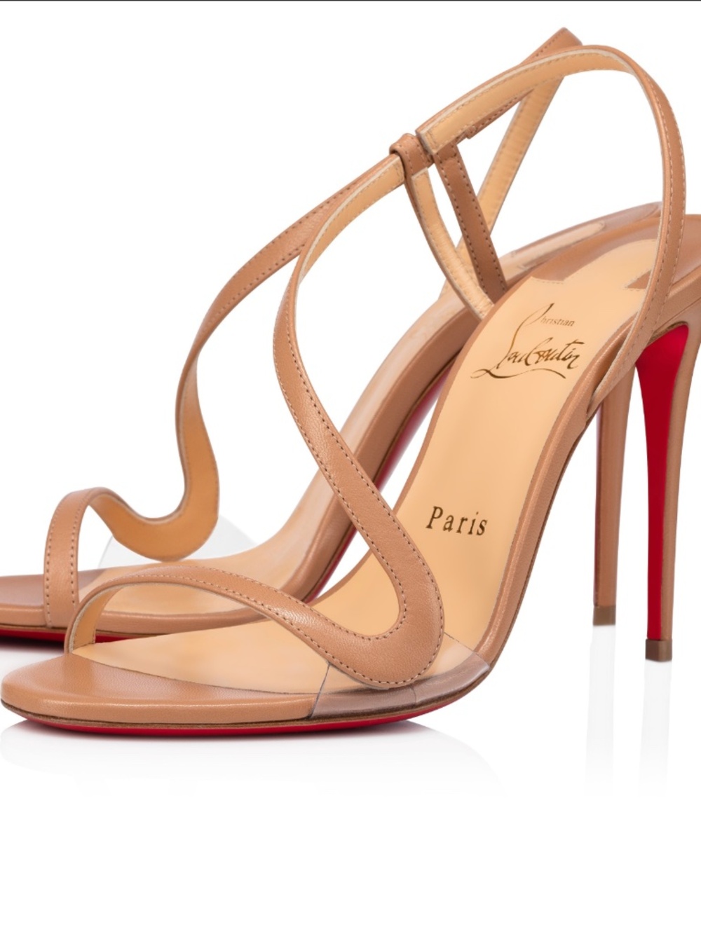 Christian Louboutin Rosalie 100 mm Blush Sandals  EU 39.5 - New In Box